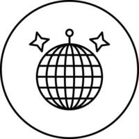 icono de vector de bola de discoteca