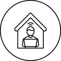 Remote Work Vector Icon