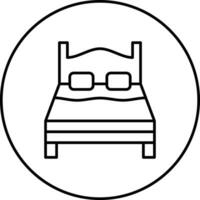 Double Bed Vector Icon