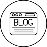 Blog Vector Icon