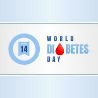 World Diabetes Day. diabetes awareness day. celebrated every year on November 14 vector