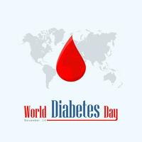 World Diabetes Day. diabetes awareness day. celebrated every year on November 14 vector