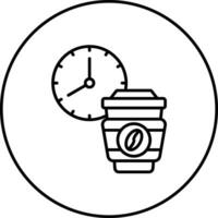 icono de vector de descanso para tomar café