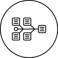 Fishbone Diagram Vector Icon