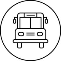 icono de vector de autobús escolar