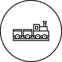 tren juguete vector icono