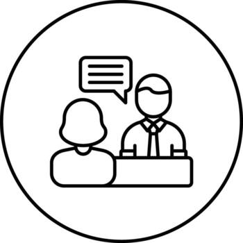 Interview Vector Icon