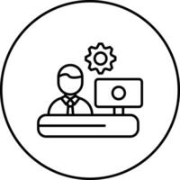 Outsource Management Vector Icon