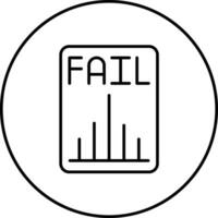 Business Fail Vector Icon