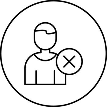Delete User Vector Icon