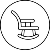 icono de vector de silla de bebé