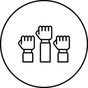 icono de vector de protesta