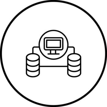 Database Network Vector Icon