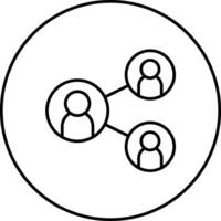 Team Network Vector Icon