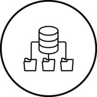 Database Architecture Vector Icon