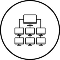 Network Hub Vector Icon