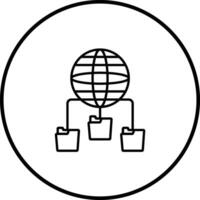 Global Network Vector Icon