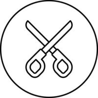 icono de vector de tijeras