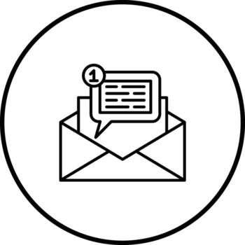 Email Notification Vector Icon