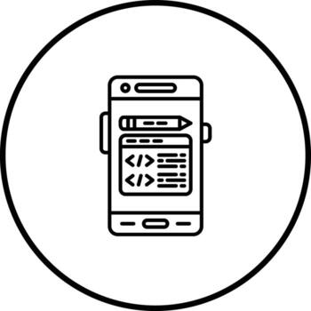 Edit Code Vector Icon