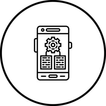 icono de vector de algoritmo