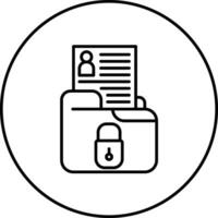 Personal Data Vector Icon