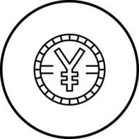 chino yuan vector icono