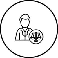abogado vector icono