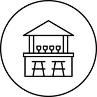 Beach Bar Vector Icon