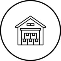 Warehouse Vector Icon