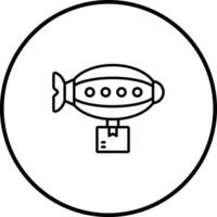 Airship Vector Icon