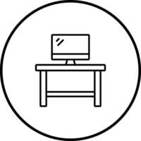 Desk Organizer Vector Icon