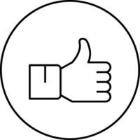 Thumbs Up Vector Icon