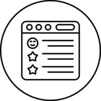 Positive Review Vector Icon