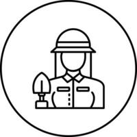 Archaeologist Female Vector Icon