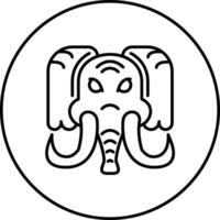Mammoth Vector Icon