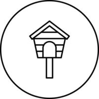 Bird House Vector Icon