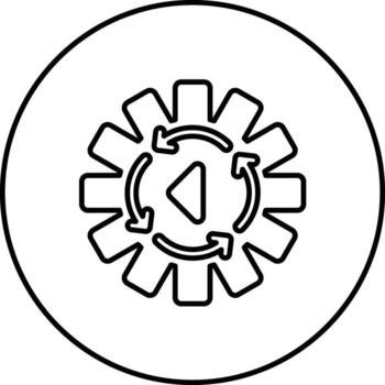 Process Simulation Vector Icon