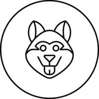 Arctic Dog Vector Icon