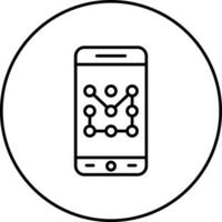 Mobile Pattern Lock Vector Icon