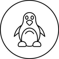 icono de vector de pingüino