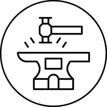 Blacksmith Vector Icon