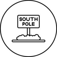 South Pole Vector Icon
