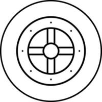 Viking Shield Vector Icon