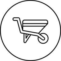 Wheelbarrow Vector Icon