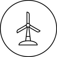 icono de vector de turbina de viento