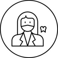 Dentist Female Vector Icon