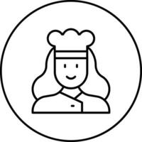 Chef Female Vector Icon