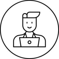 Programmer Male Vector Icon