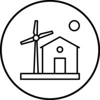 Home Wind Vector Icon